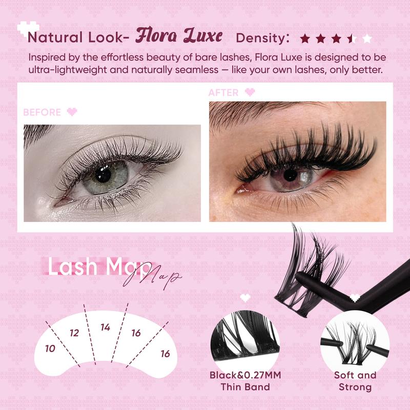 Flora Luxe Lash Cluster Kit | Bond & Seal & Remover | OkayLove