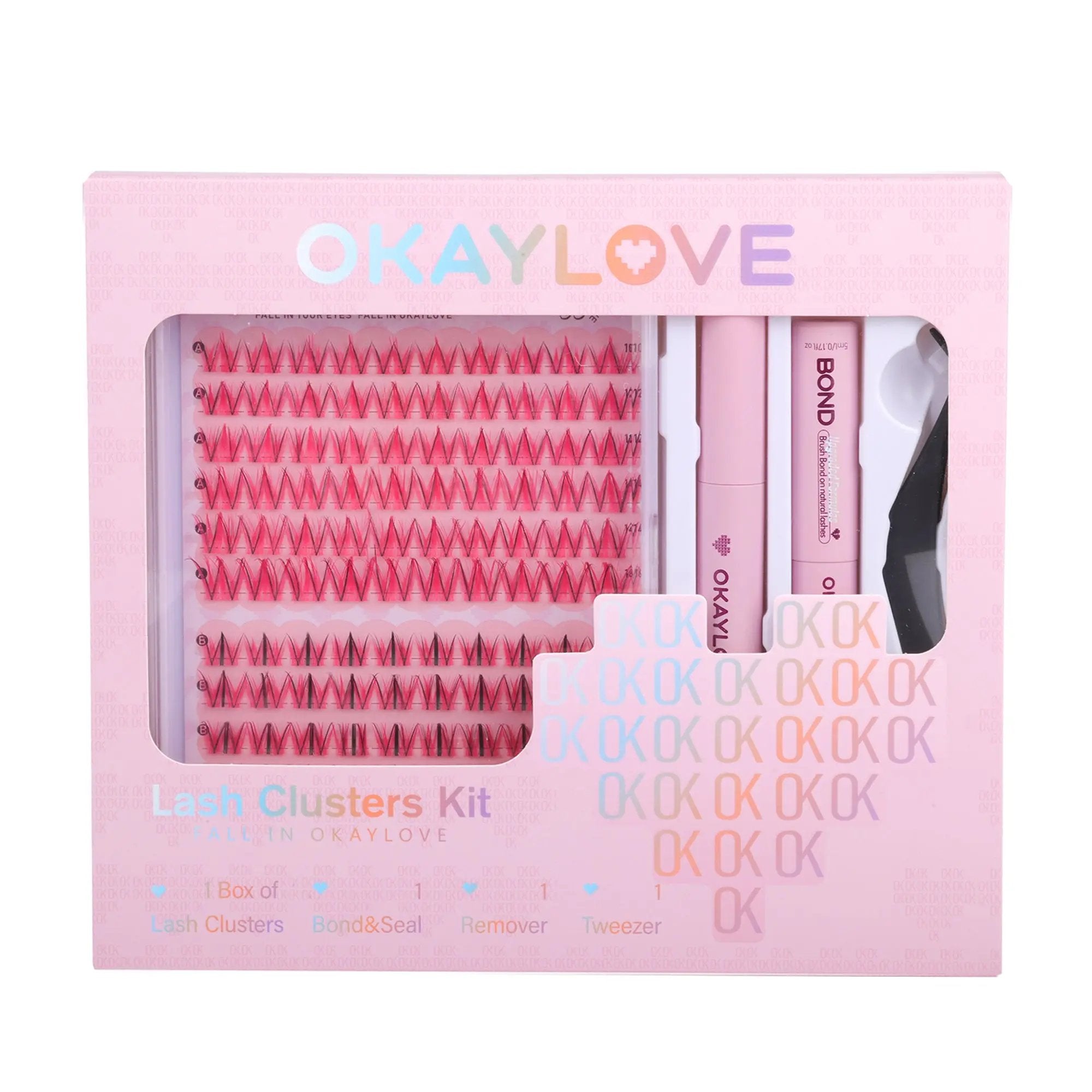 OKAYLOVE® Pinkify Eyelash Clusters Kit OKAYLOVE