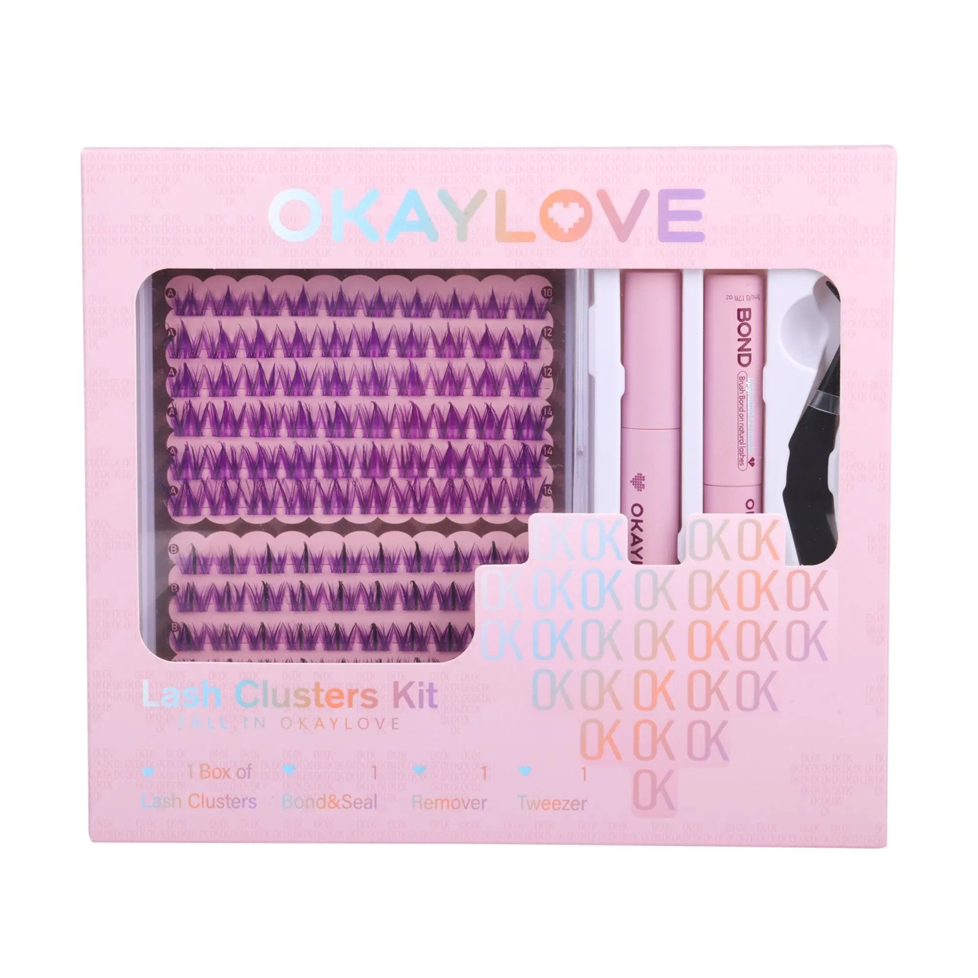 OKAYLOVE® Violet Eyelash Clusters Kit OKAYLOVE