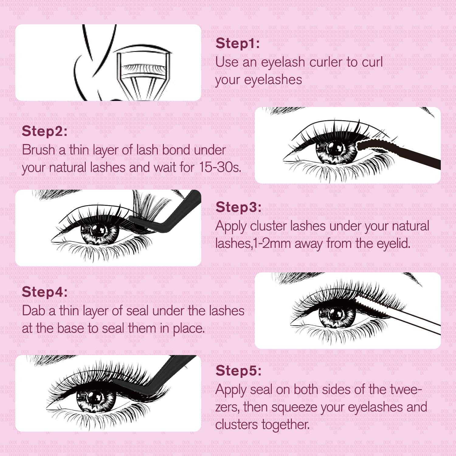 Flora Luxe Lash Cluster Kit | Bond & Seal & Remover | OkayLove