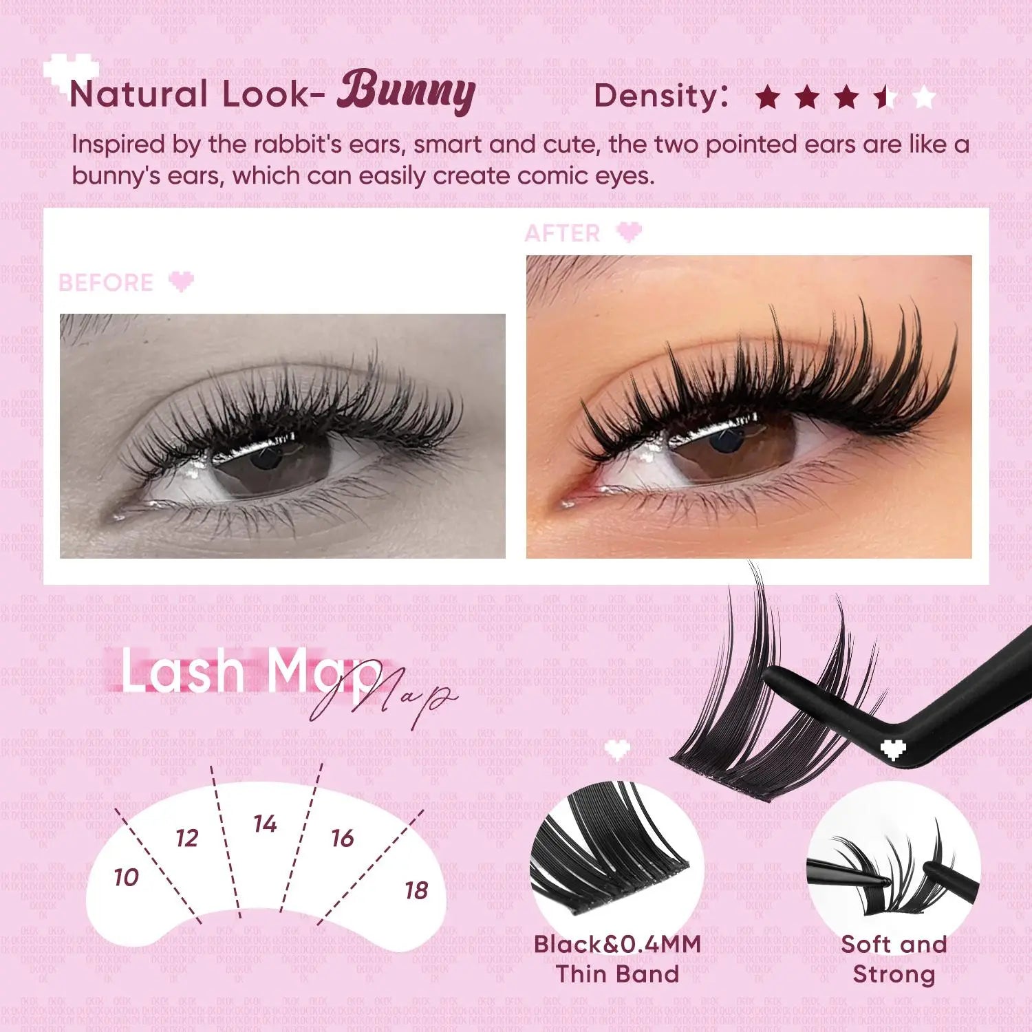 OKAYLOVE® Bunny Eyelash Clusters Kit OKAYLOVE