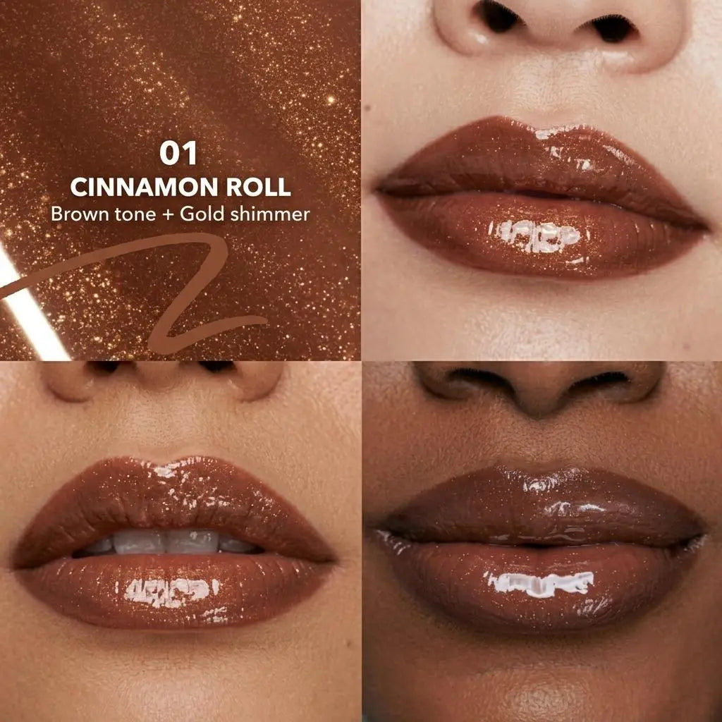 OKAYLOVE Peel&Glow 2-in-1 Lip Stain & Shimmer Gloss Duo, Long Lasting Lip Stain, Hydrating Non Sticky Glossy Lip Makeup OKAYLOVE