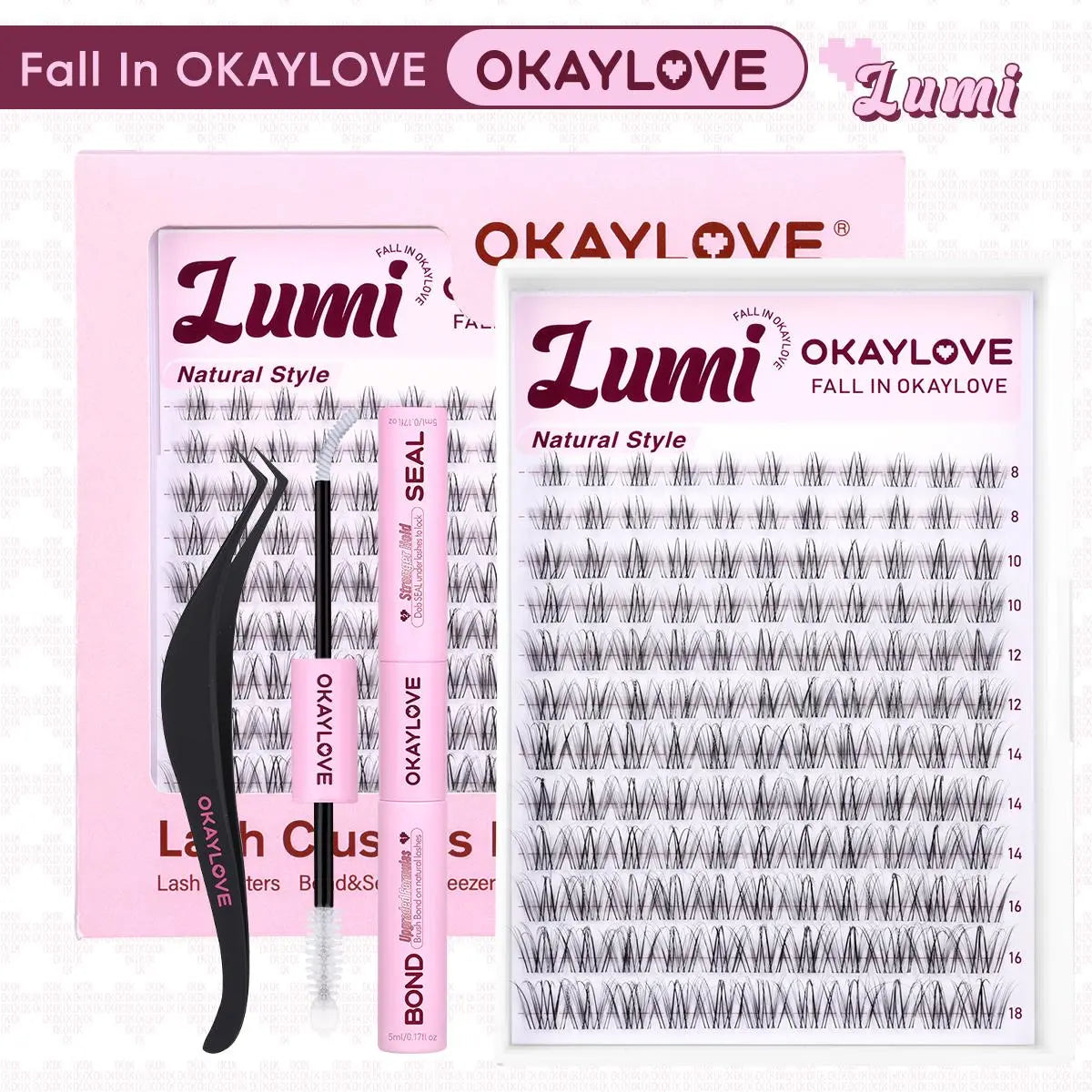 OKAYLOVE®  Lumi Eyelash Clusters Kit OKAYLOVE
