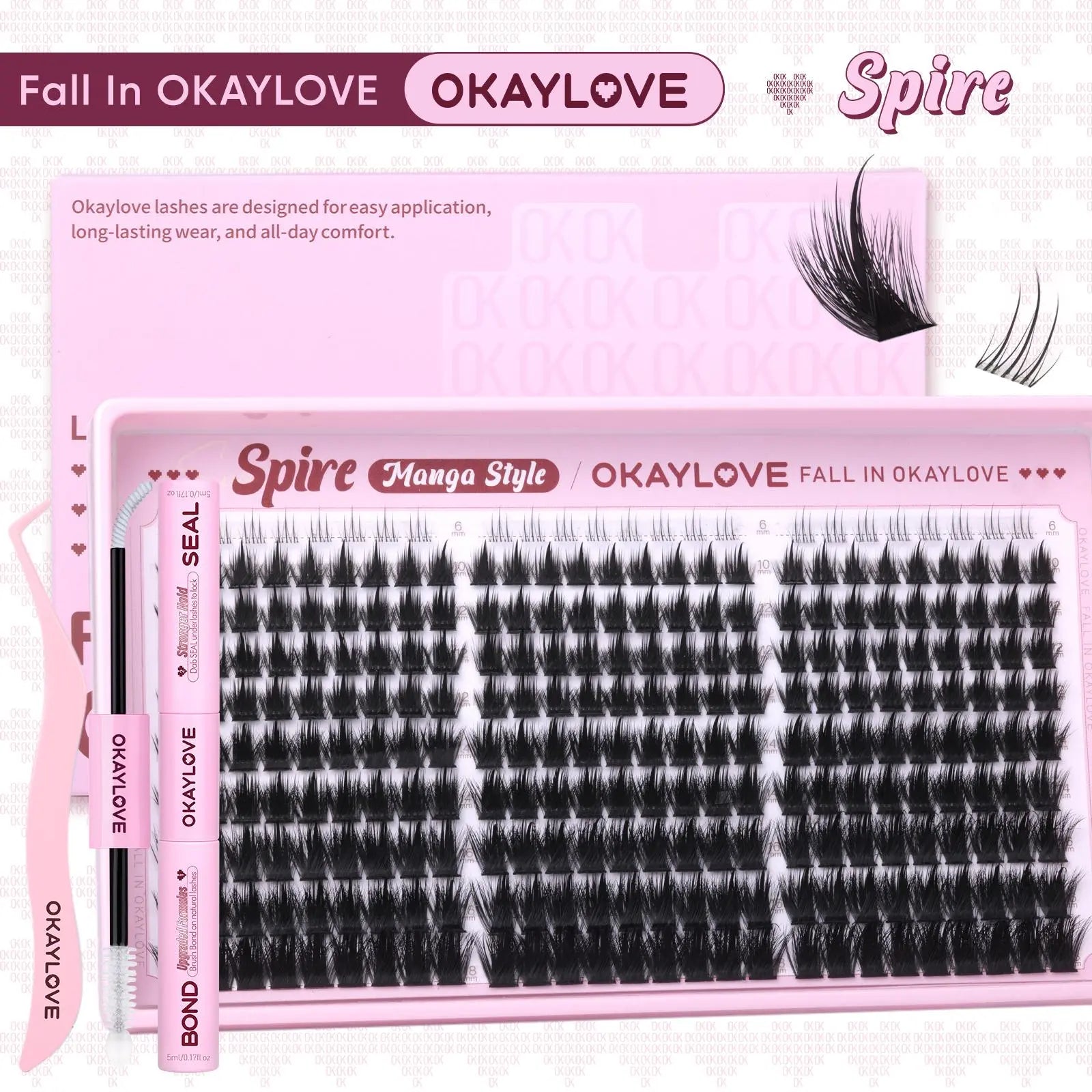 OKAYLOVE® Spire Eyelash Clusters Kit OKAYLOVE