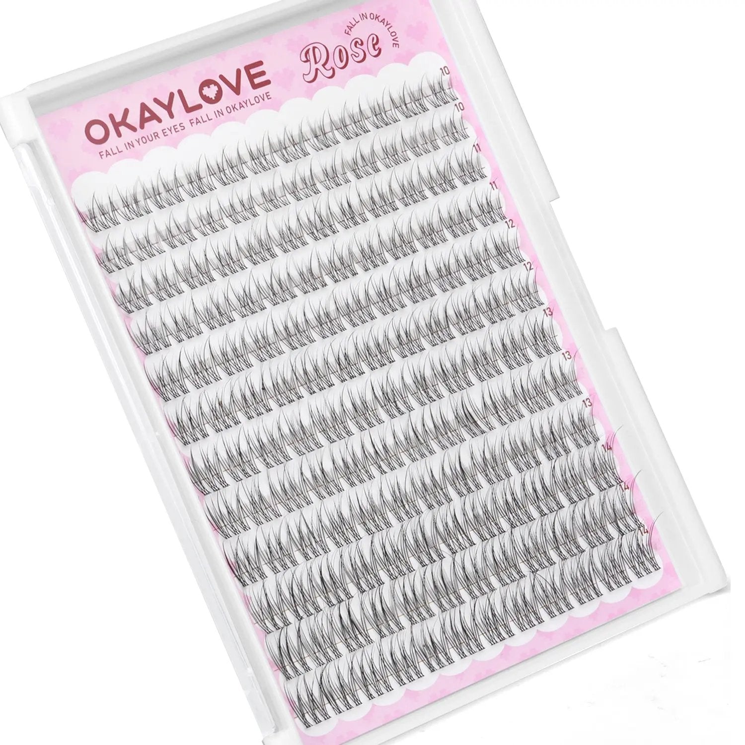OKAYLOVE®  Rose Eyelash Clusters Kit OKAYLOVE