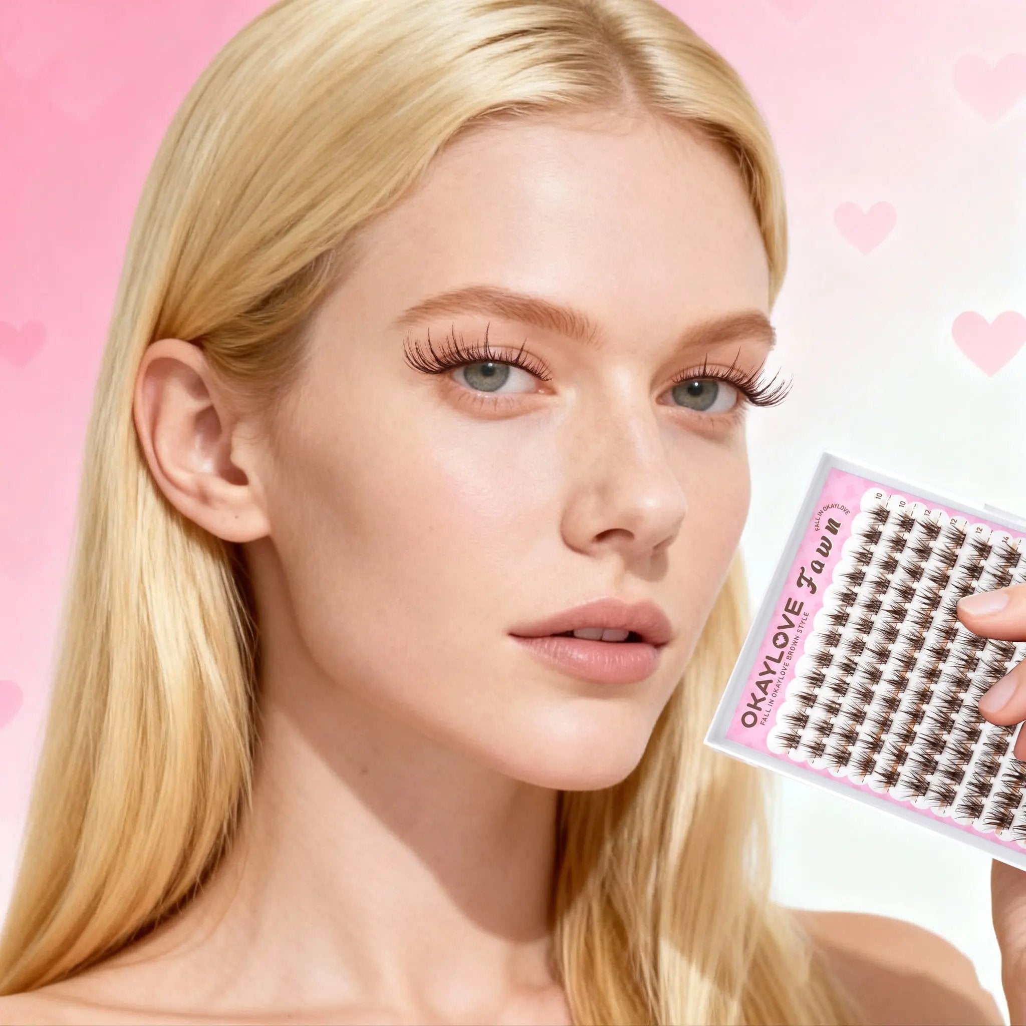 OKAYLOVE® Fawn Eyelash Clusters Kit - Brown OKAYLOVE