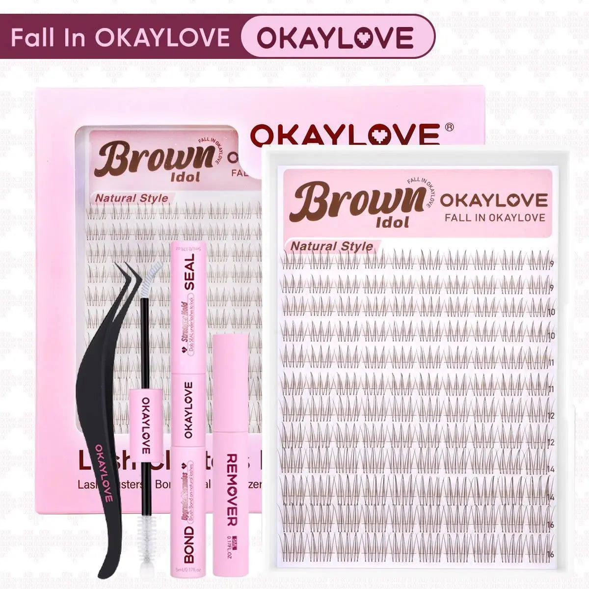OKAYLOVE®  Idol Eyelash Clusters Kit OKAYLOVE