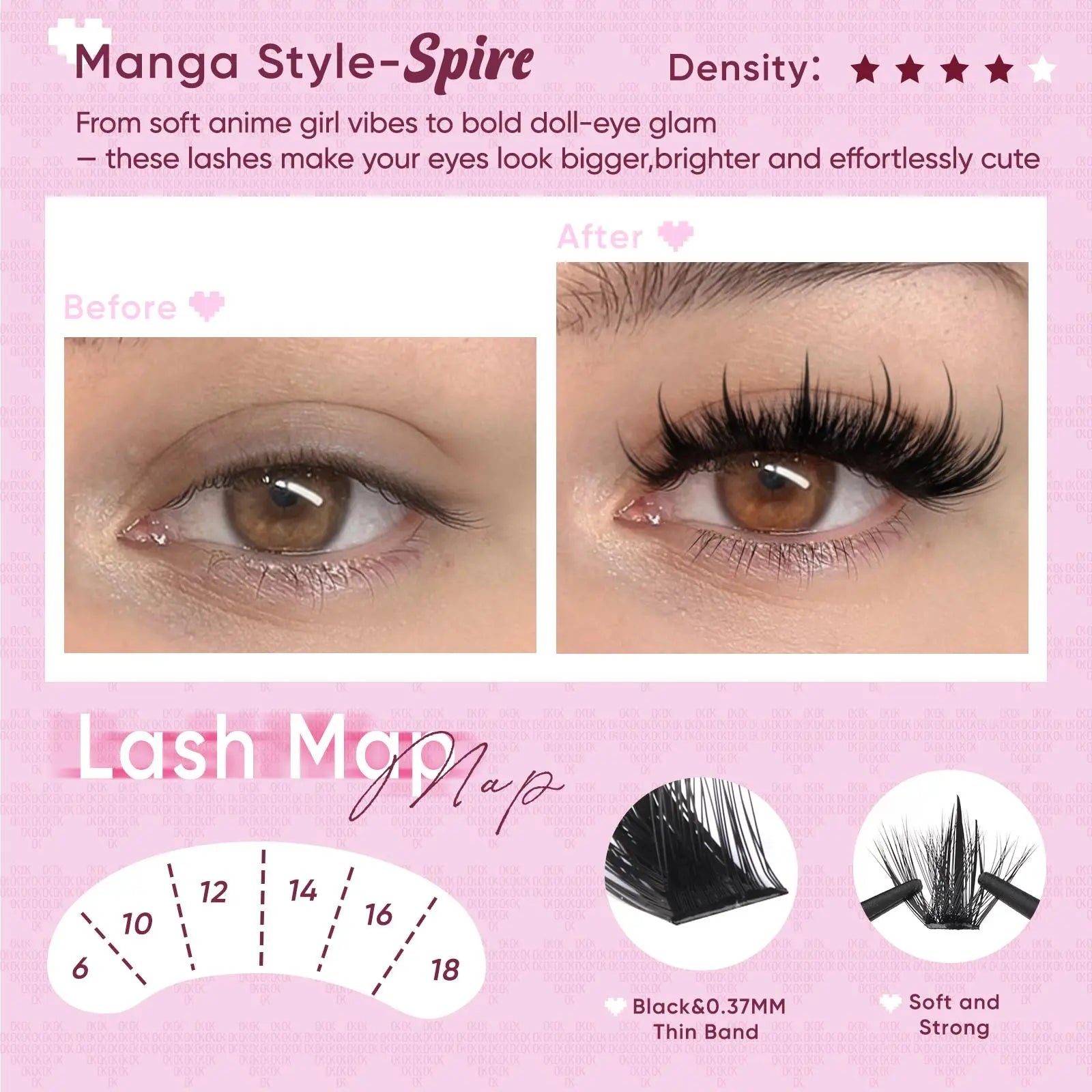 OKAYLOVE®  Spire Eyelash Clusters Kit OKAYLOVE