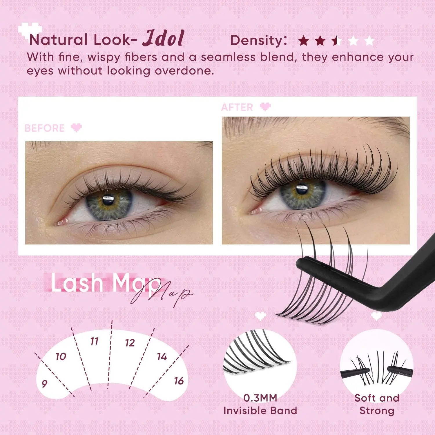 OKAYLOVE® Idol Eyelash Clusters Kit - OKAYLOVE