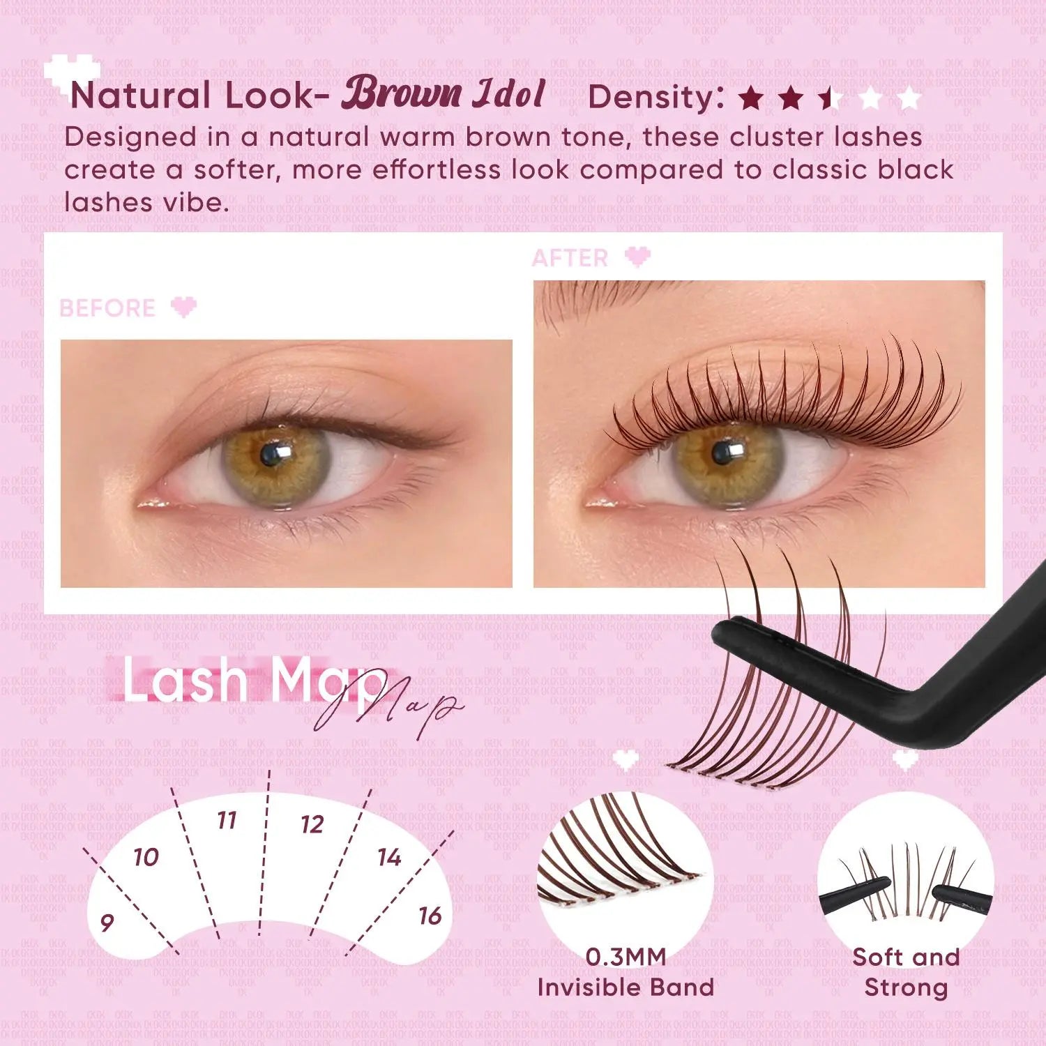 OKAYLOVE®  Idol Eyelash Clusters Kit OKAYLOVE