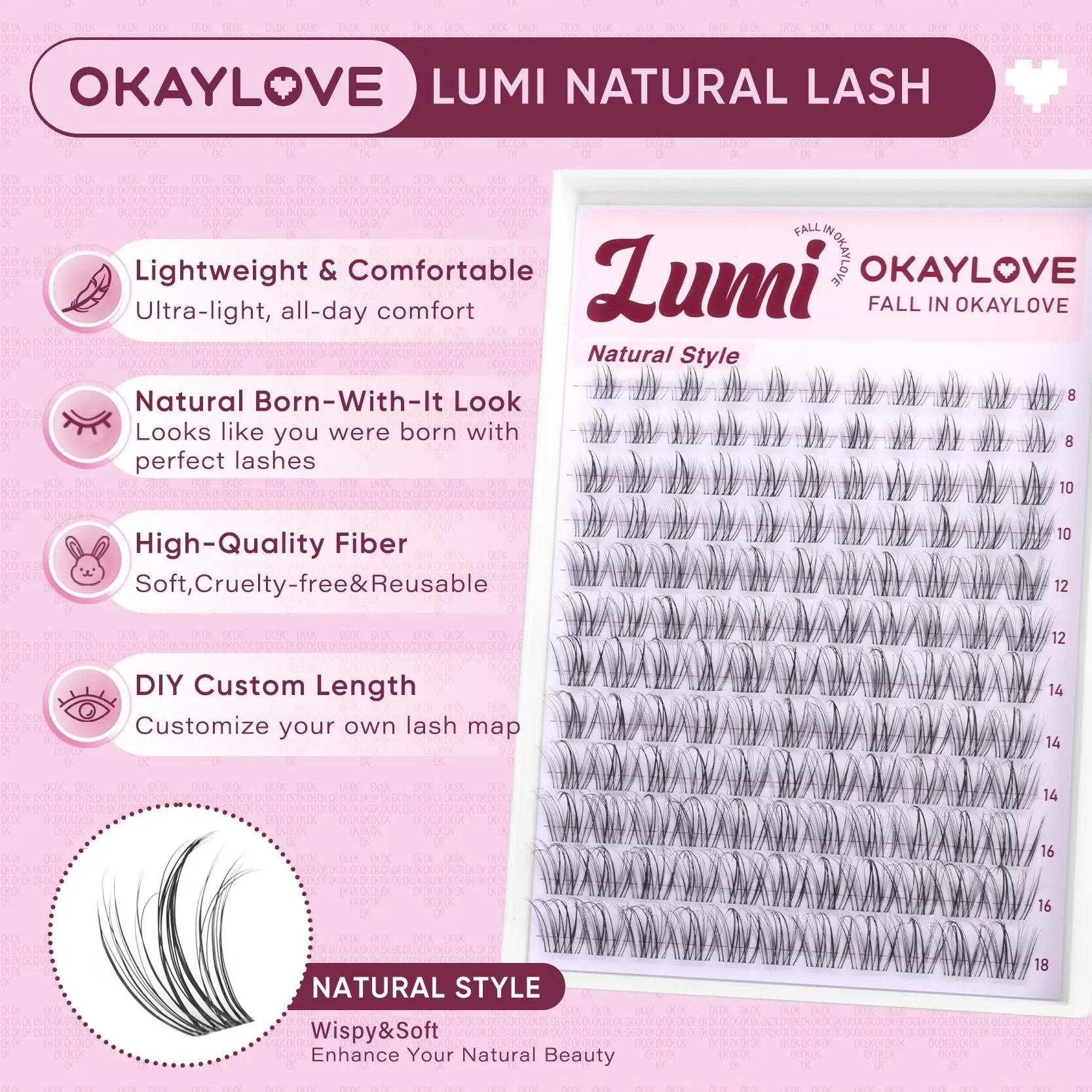 OKAYLOVE®  Lumi Eyelash Clusters Kit OKAYLOVE
