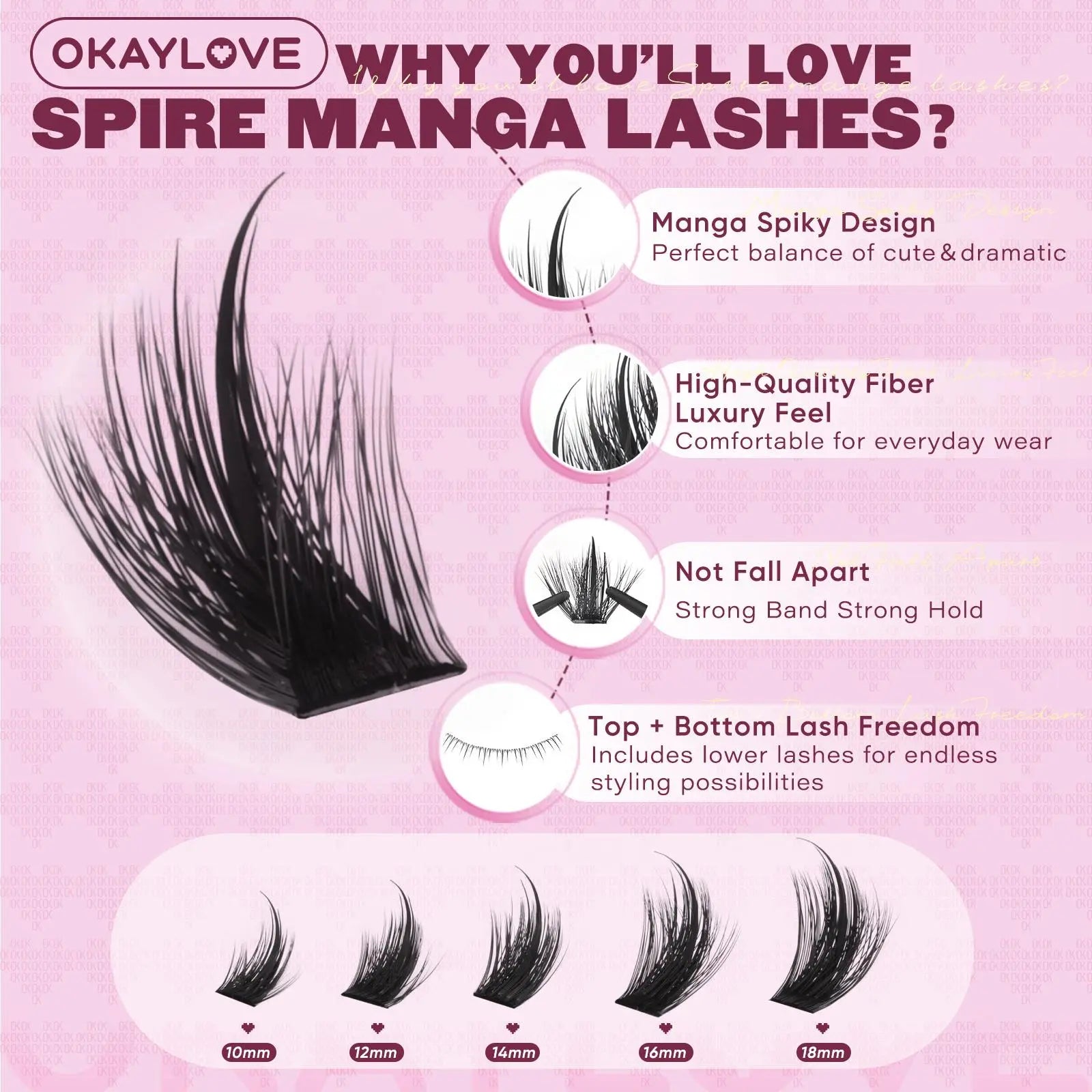 OKAYLOVE®  Spire Eyelash Clusters Kit OKAYLOVE