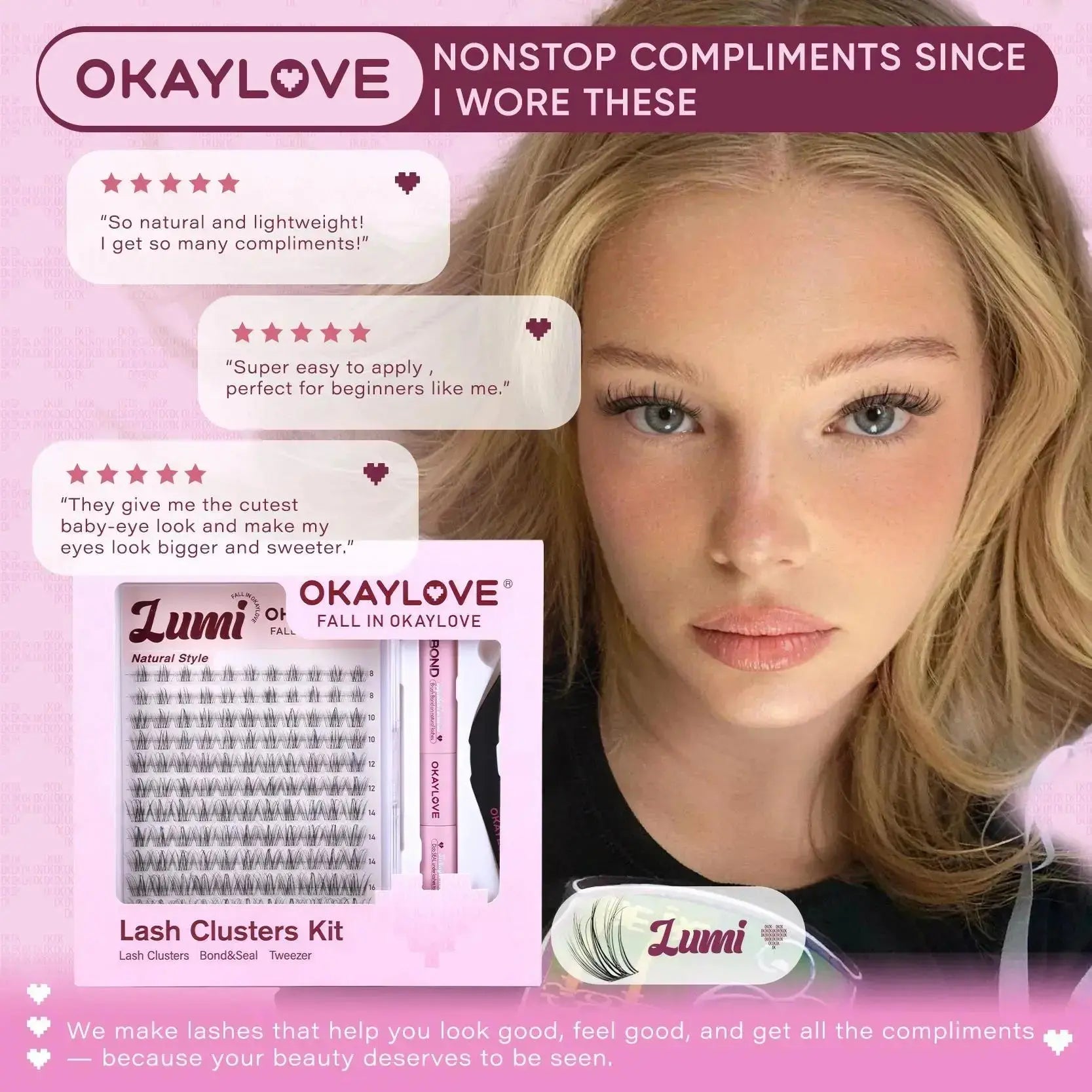 OKAYLOVE®  Lumi Eyelash Clusters Kit OKAYLOVE