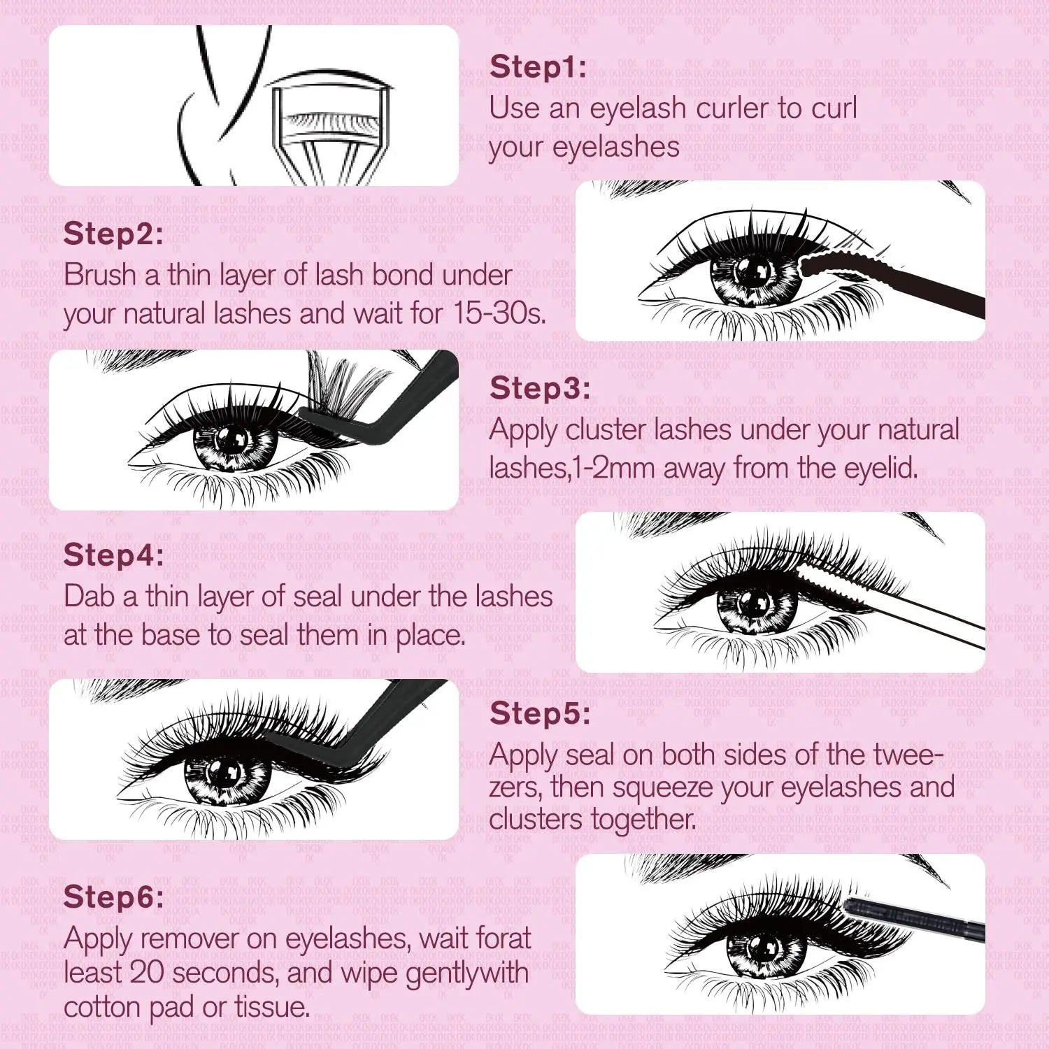 OKAYLOVE Elia | Brown Elia Lash Clusters Kit | CD Curl Wispy Lash Extension Kit | Look Like Real Lashes DIY Eyelash at Home for Natural Makeup Girl Gifts #backtoschool #sohochic OKAYLOVE