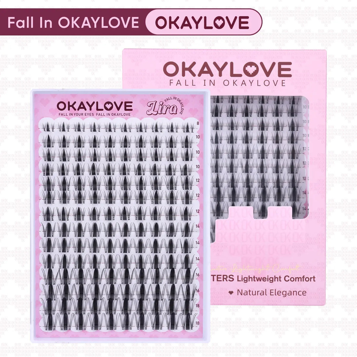 OKAYLOVE® Lira Lash Clusters Kit OKAYLOVE