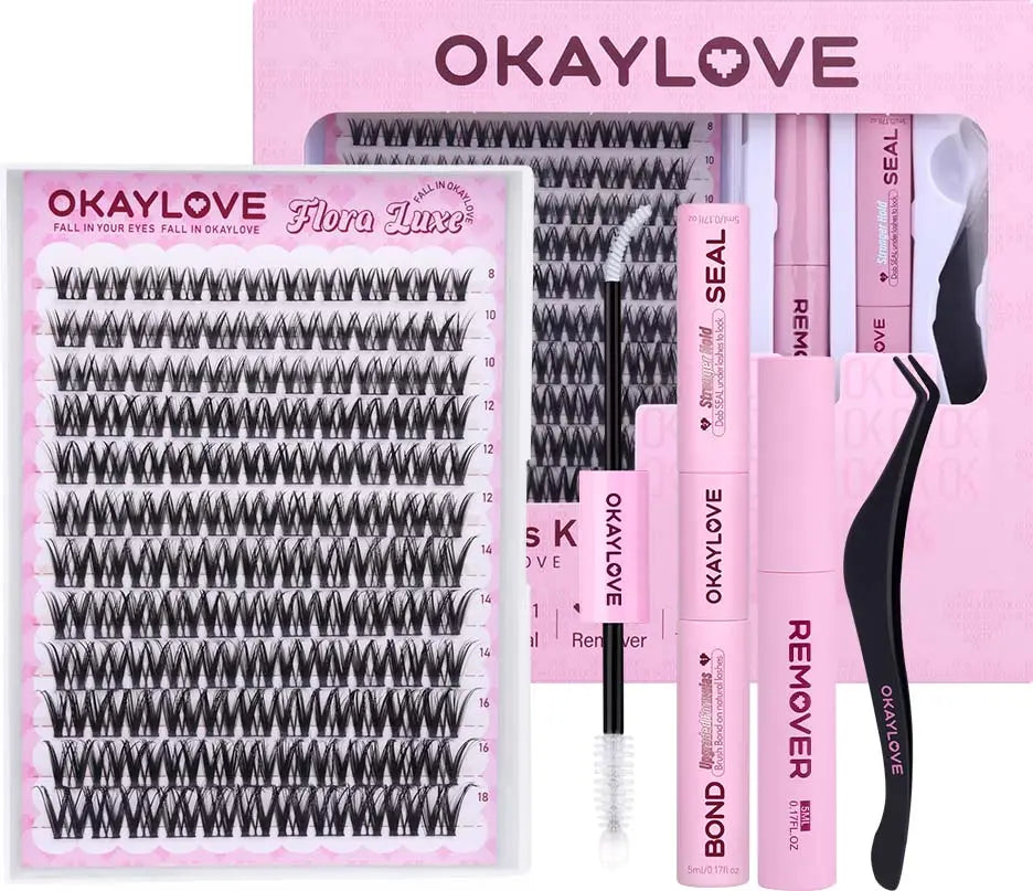 OKAYLOVE® Flora Luxe Eyelash Clusters - 8mm-18mm OKAYLOVE