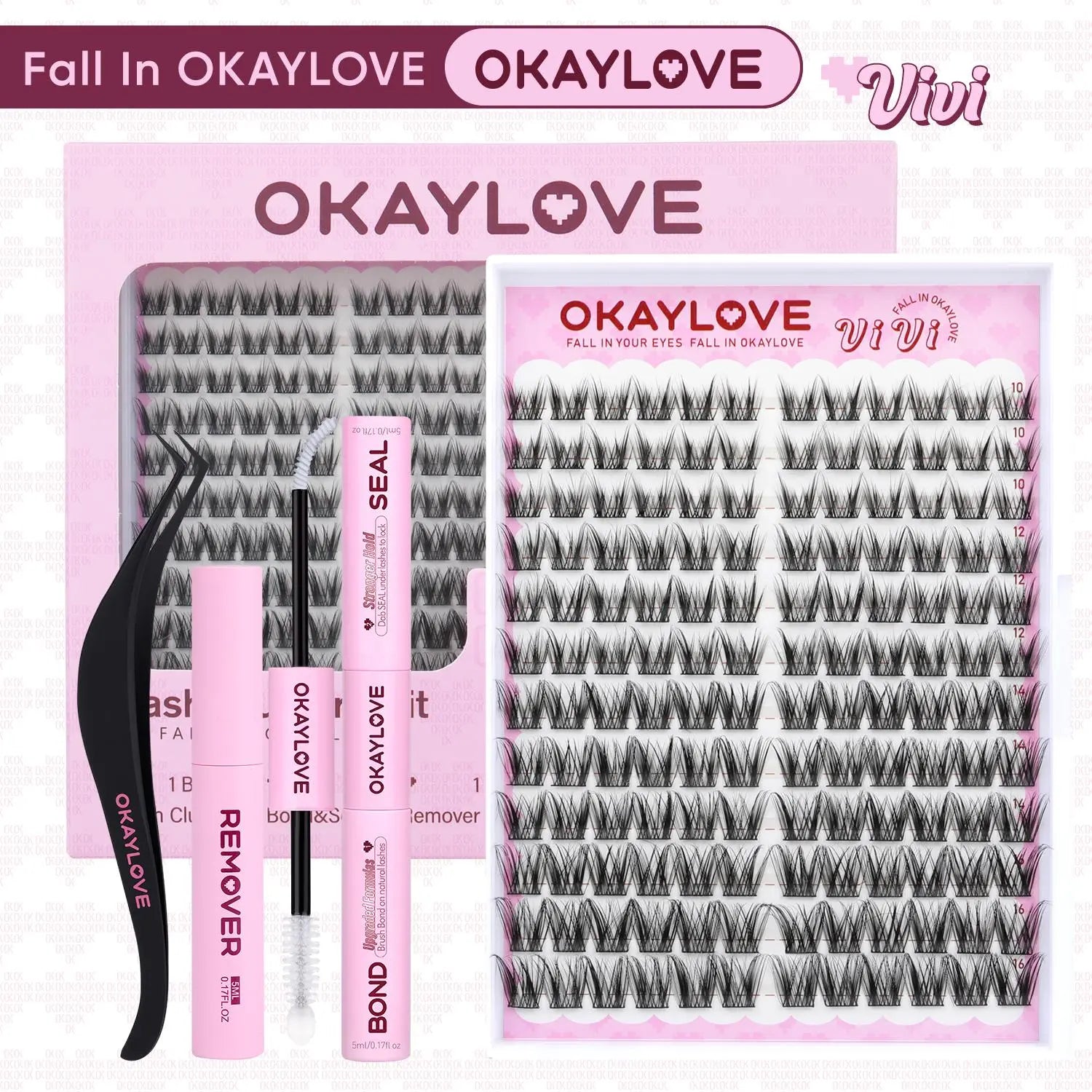 OKAYLOVE® Vivi Eyelash Clusters Kit OKAYLOVE