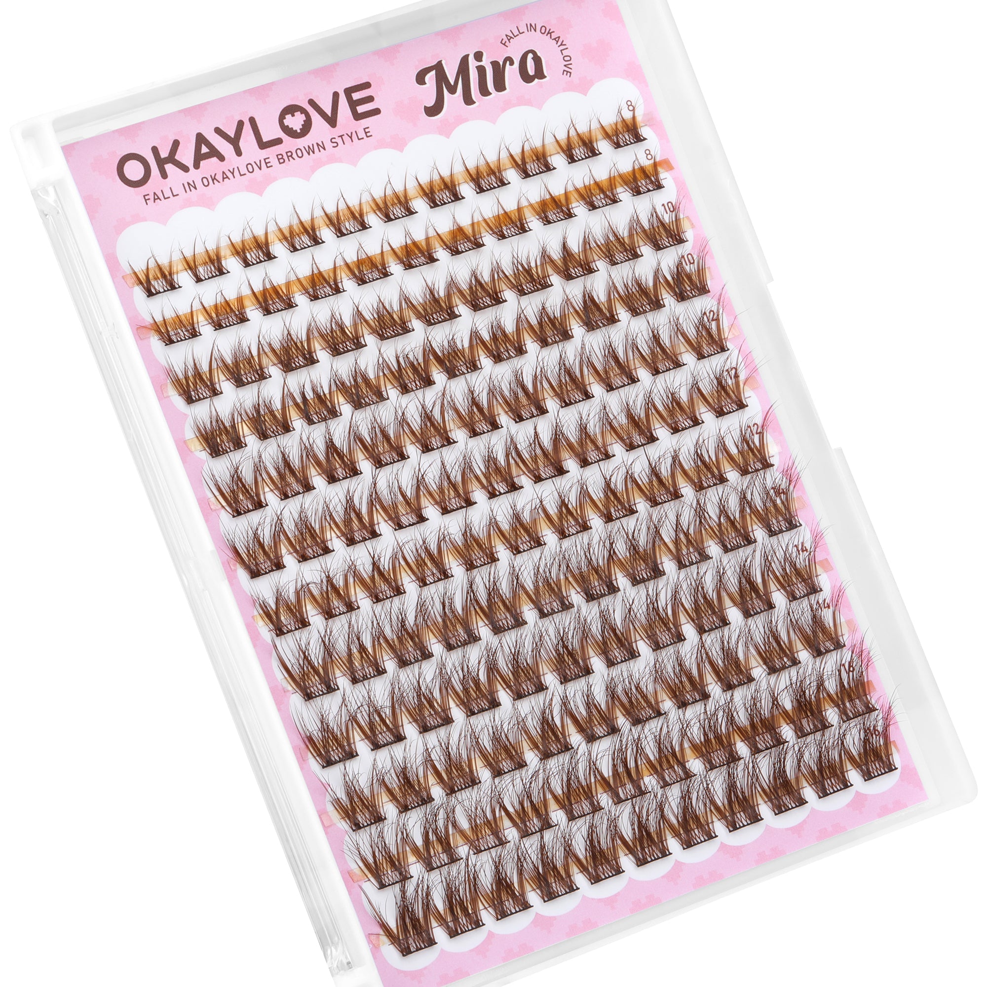 OKAYLOVE®  Mira Eyelash Clusters Kit - Brown OKAYLOVE