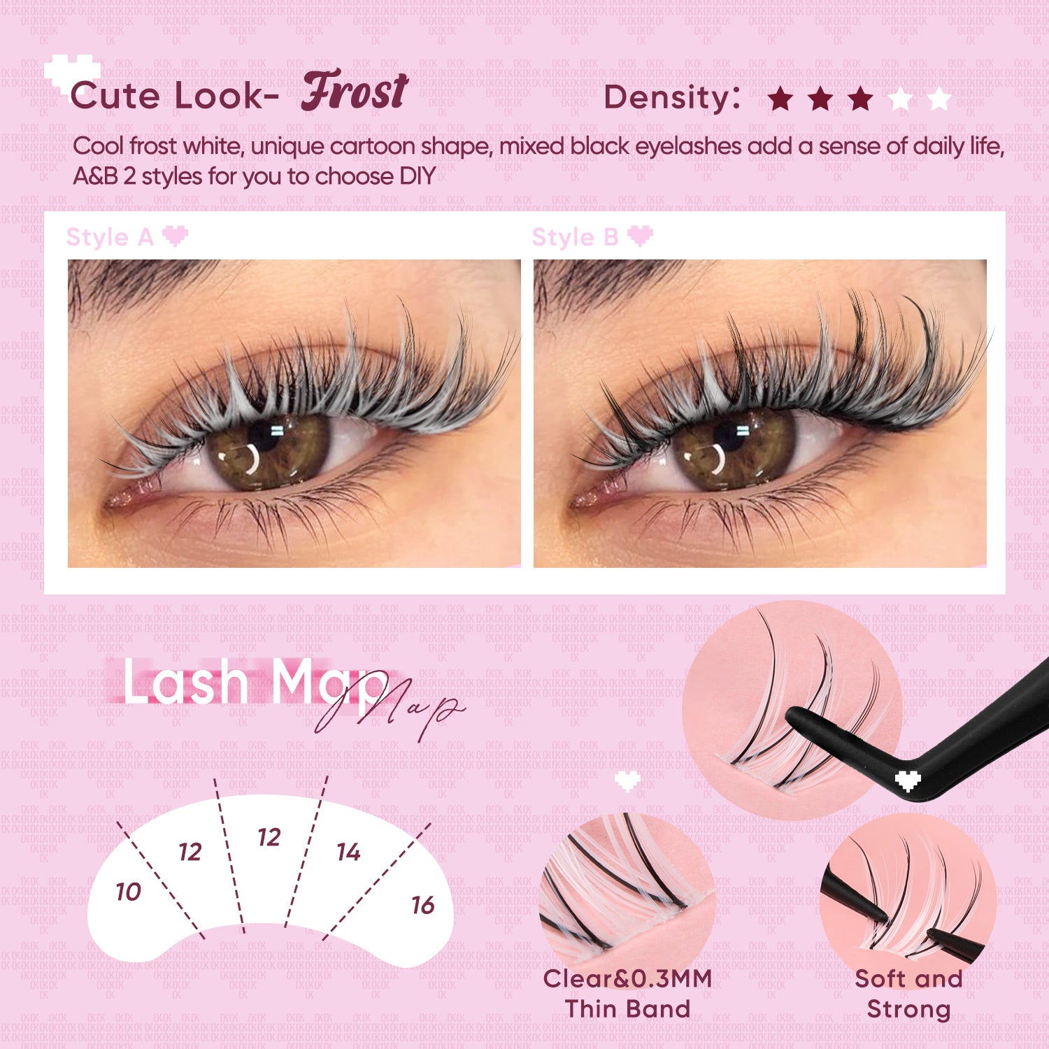 OKAYLOVE® Frost Eyelash Clusters Kit