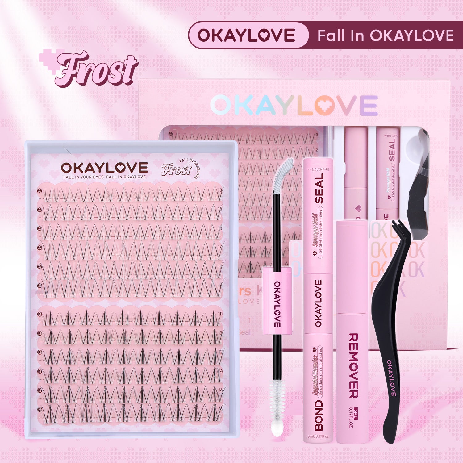 OKAYLOVE® Frost Eyelash Clusters Kit