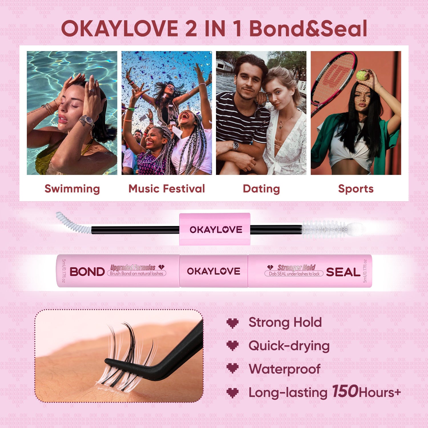 OKAYLOVE® Frost Eyelash Clusters Kit