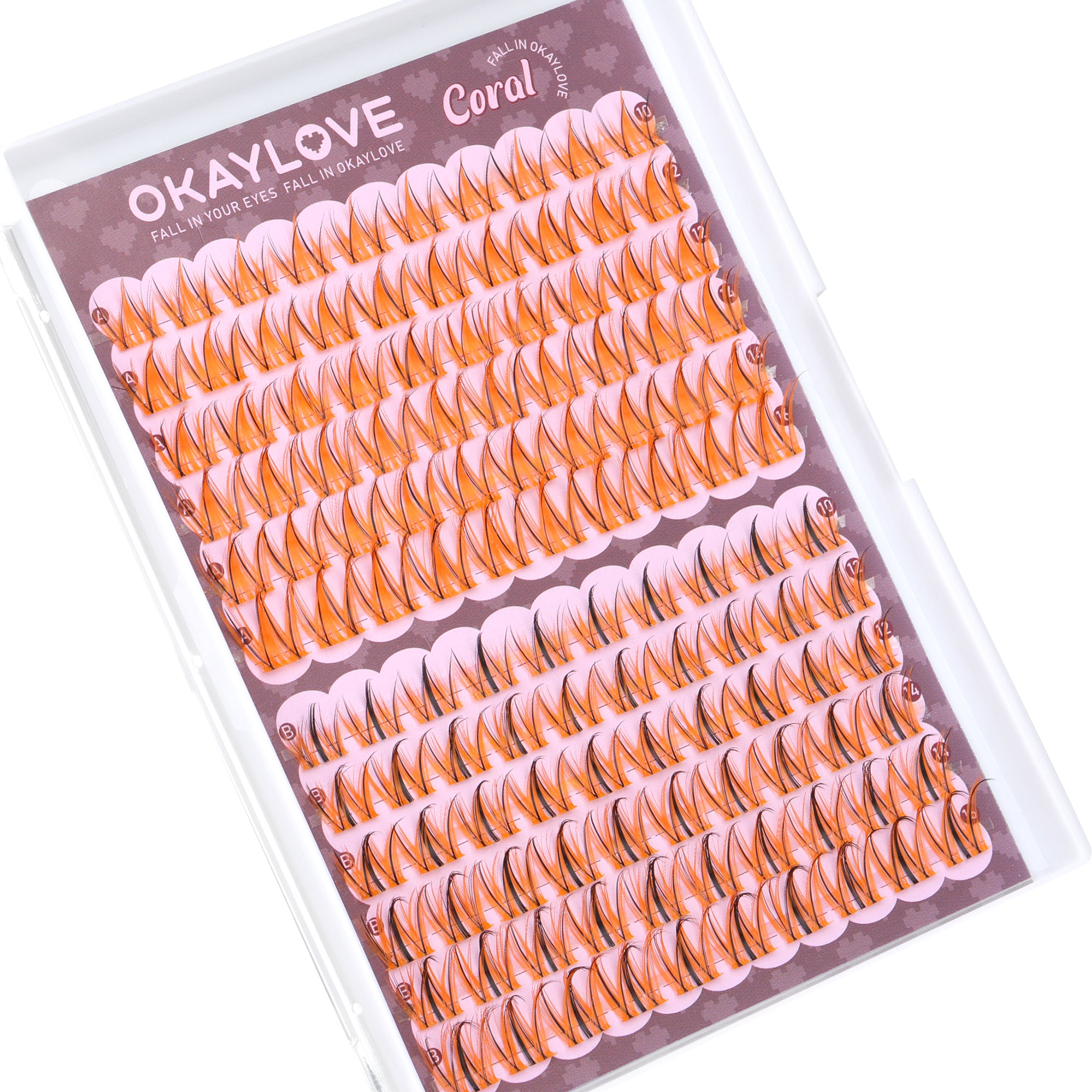 OKAYLOVE® Coral Eyelash Clusters Kit