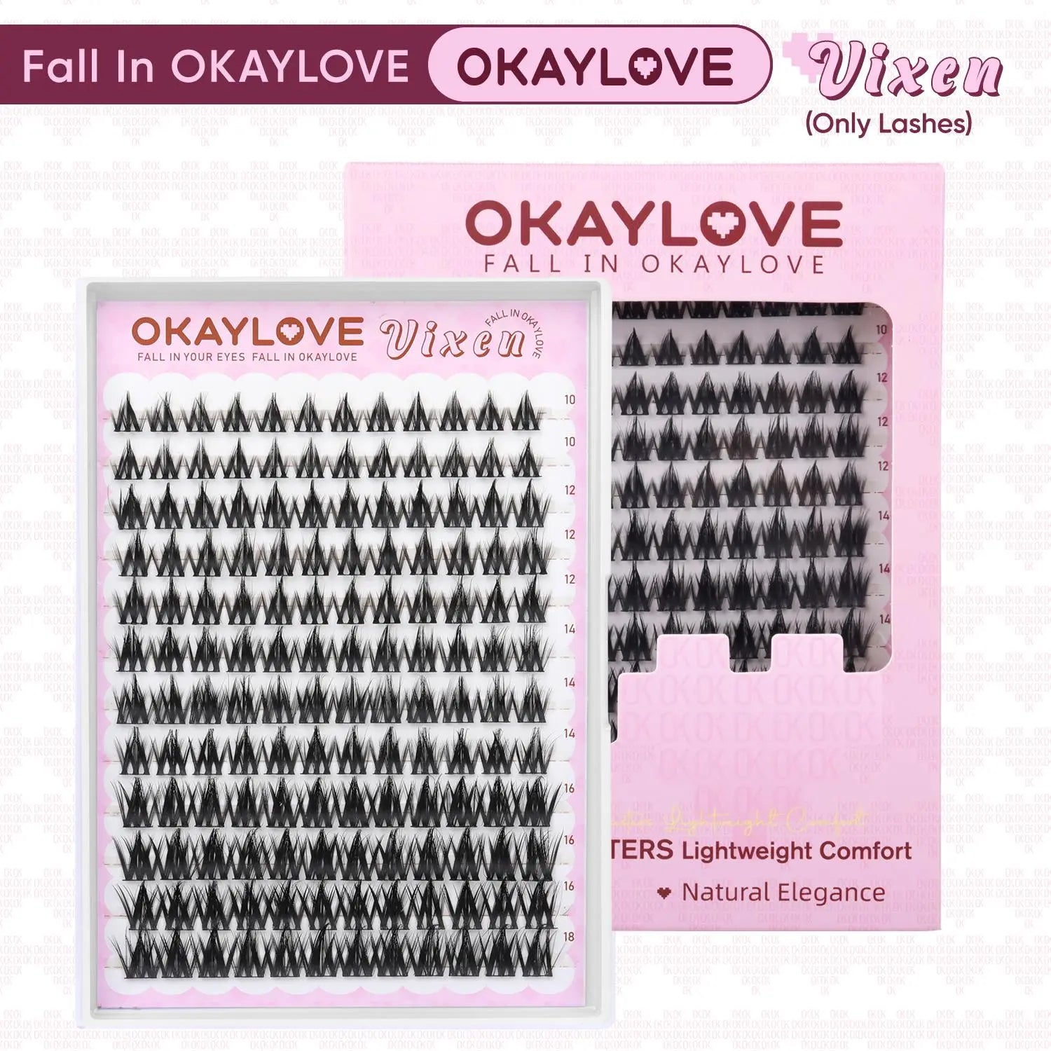 OKAYLOVE® Vixen Eyelash Clusters Kit OKAYLOVE
