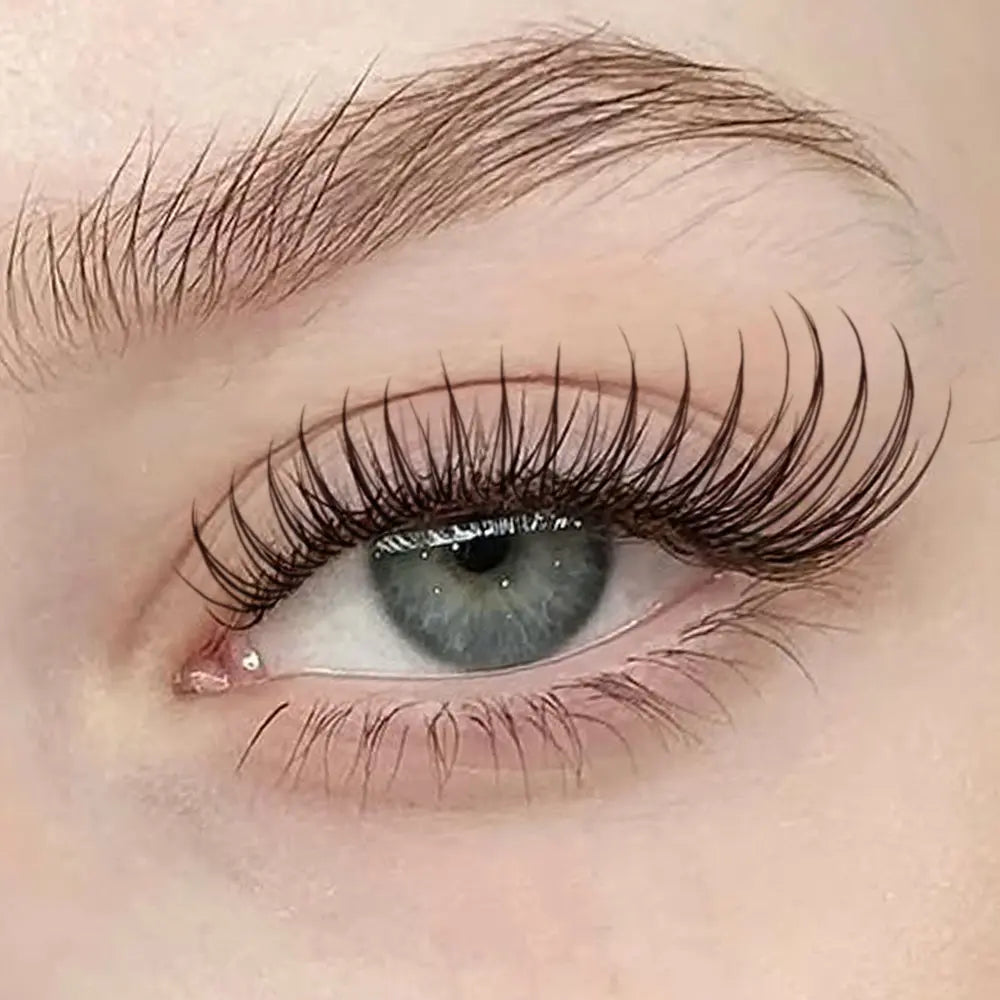 OKAYLOVE® Brown Idol | Idol Lash Clusters Kit Wispy D Curl Lashes Extension Kit Look Like Real Lashes DIY Eyelash at Home for Natural Makeup Girl Cosmetic Gifts OKAYLOVE