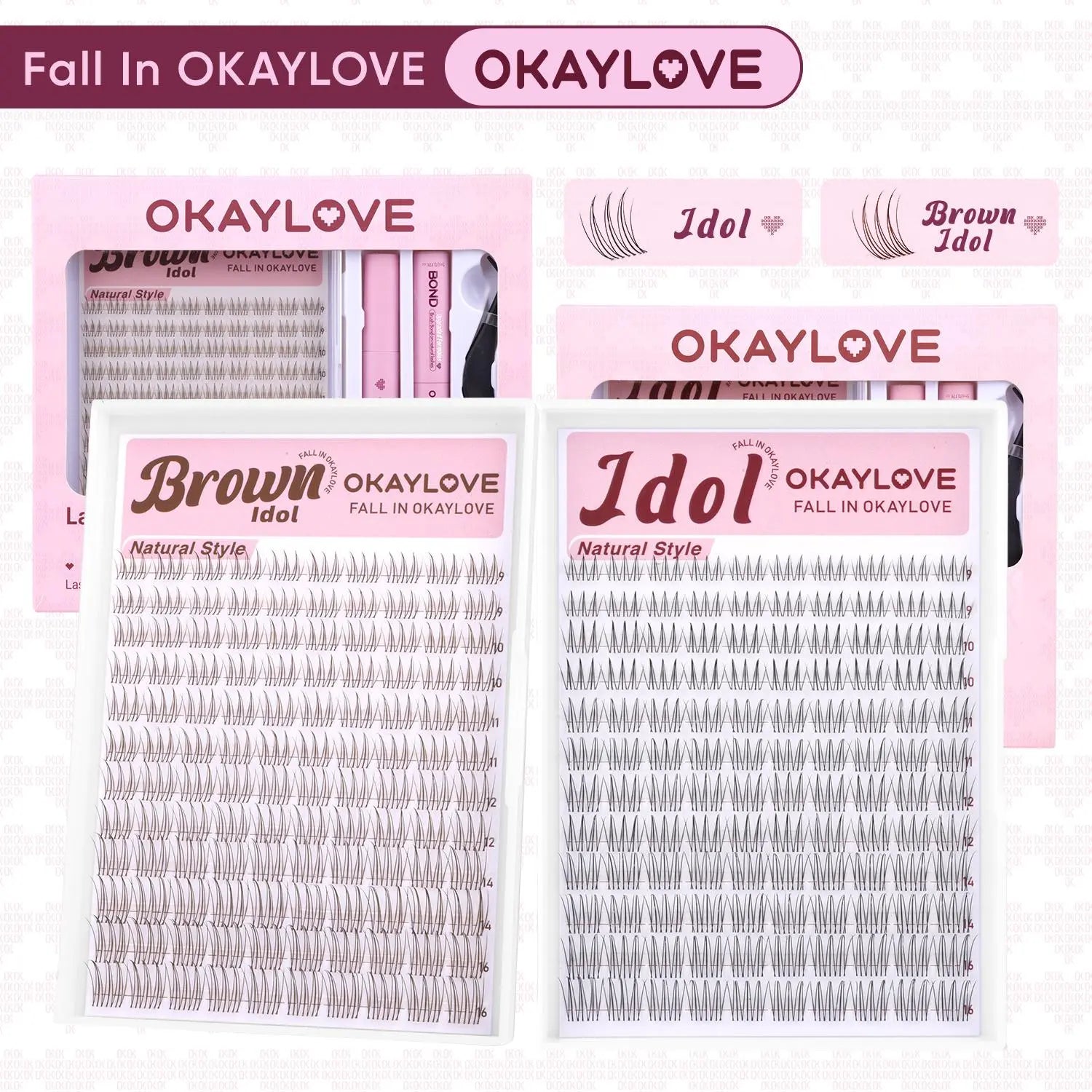 OKAYLOVE®  Idol Eyelash Clusters Kit OKAYLOVE
