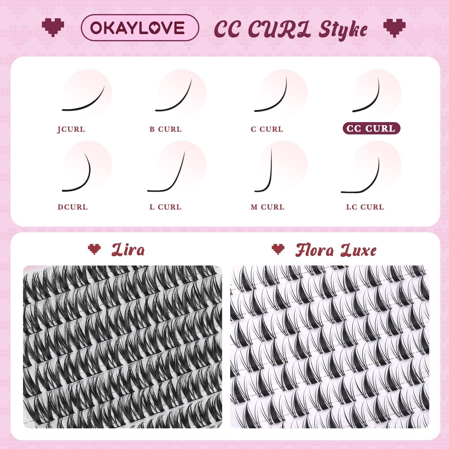 OKAYLOVE® Flora Luxe Eyelash Clusters