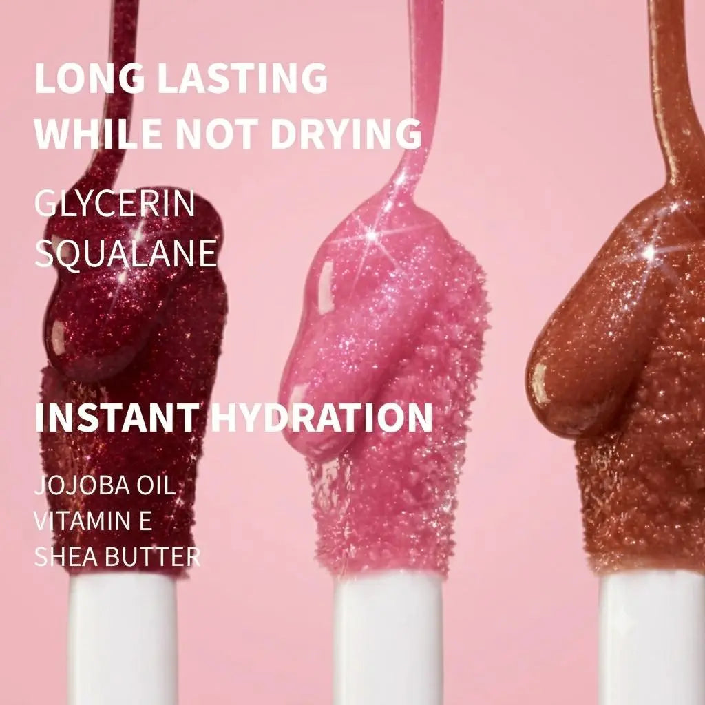 OKAYLOVE Peel&Glow 2-in-1 Lip Stain & Shimmer Gloss Duo, Long Lasting Lip Stain, Hydrating Non Sticky Glossy Lip Makeup OKAYLOVE