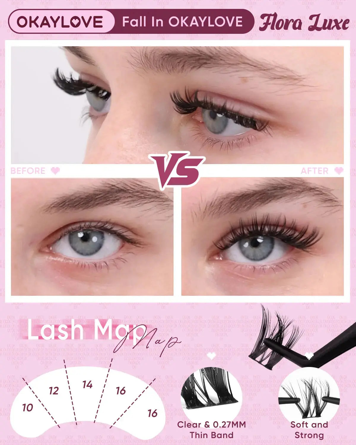 OKAYLOVE® Flora Luxe Eyelash Clusters OKAYLOVE