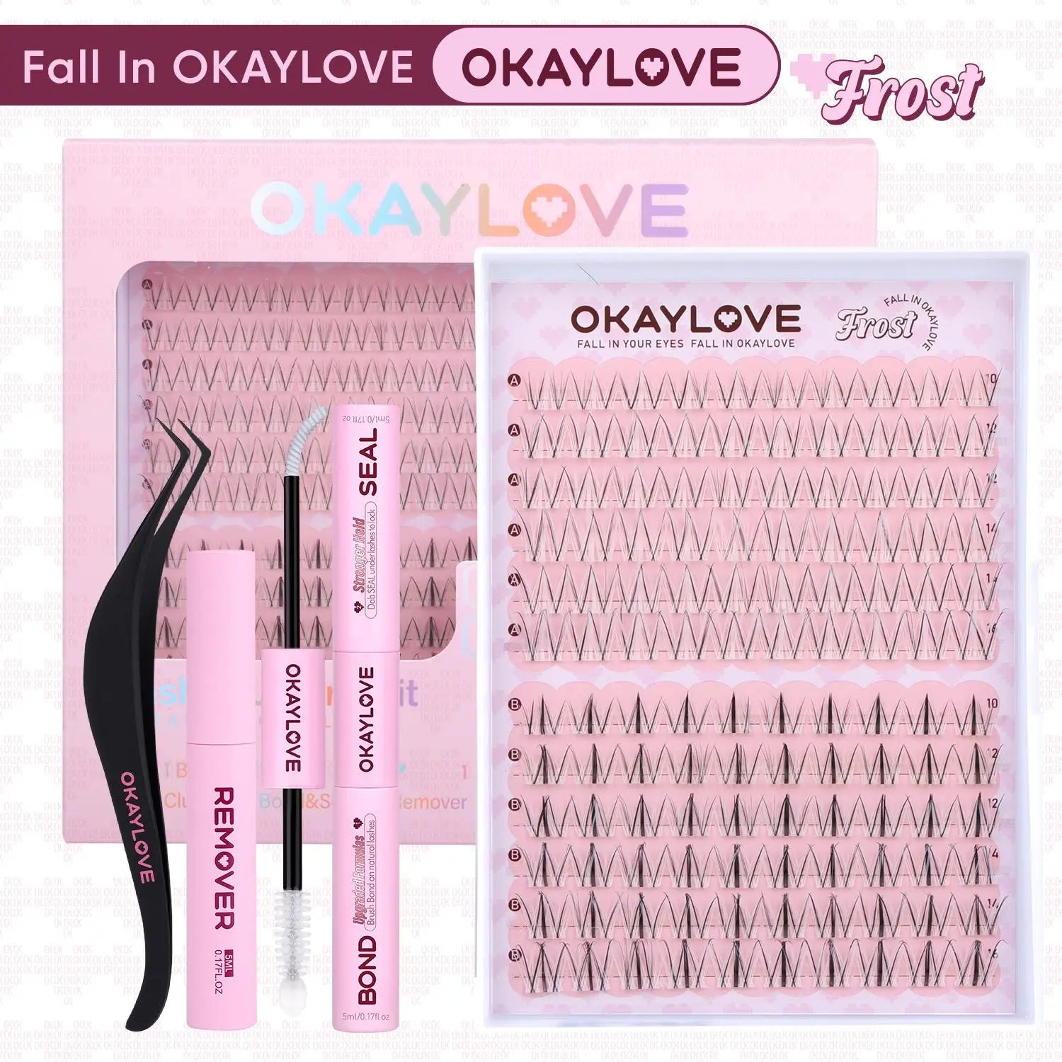 OKAYLOVE® Frost Eyelash Clusters Kit OKAYLOVE