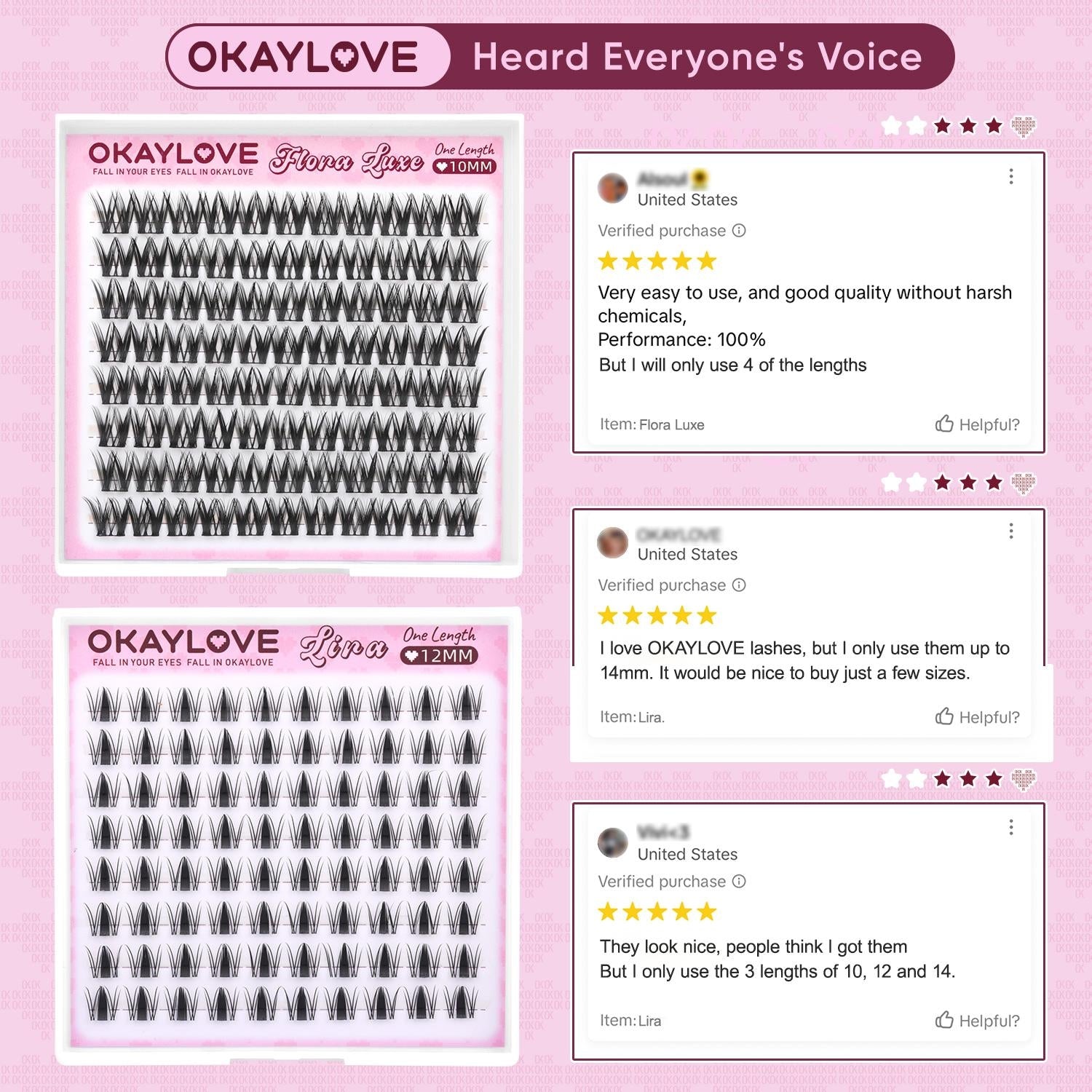 OKAYLOVE® Flora Luxe Eyelash Clusters